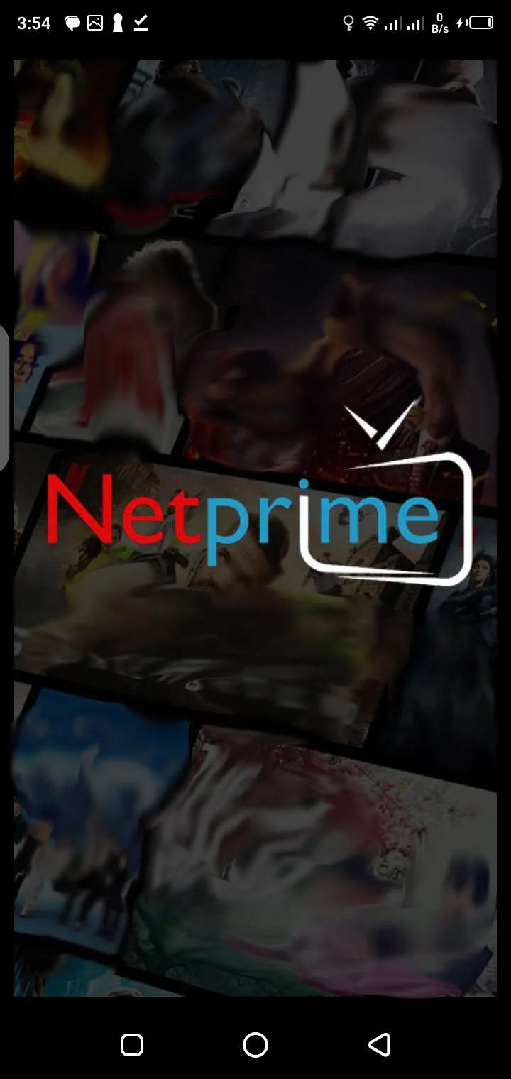 NetPrime app screenshot showing live TV channels